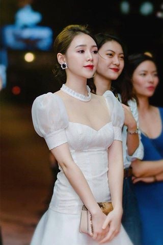 Đầm Ngắn Tay Voan Mỏng VANANHSCARLET DESIGN