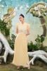 Áo Dài Cổ Trụ Thêu Hoa LAM KHUE DESIGN