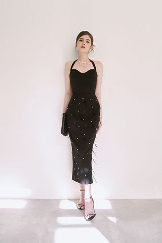 Đầm Midi Dáng Suông Đính Thủ Công THE MAVEN