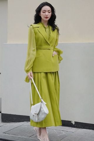 Áo Khoác Tay Voan Thắt Lưng HUONG BOUTIQUE