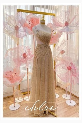 Đầm Dáng Suông Ánh Kim Đính Đá CHLOE DESIGN