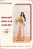Áo Dài Cách Tân Tay Lửng Viền Hoa Combo Bưng Quả 6 Bộ KHAMADE