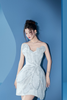 Đầm Ngắn Xanh Cúp Ngực LOVELYN
