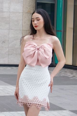 Đầm Ngắn Đính Nơ Ngực DARLING DIVA