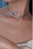 Vòng Cổ Nơ Đính Đá Cubic Zirconia OMNES