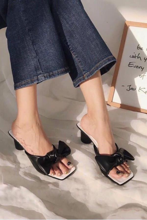 Giày Nơ Da Siêu Mềm OMNES