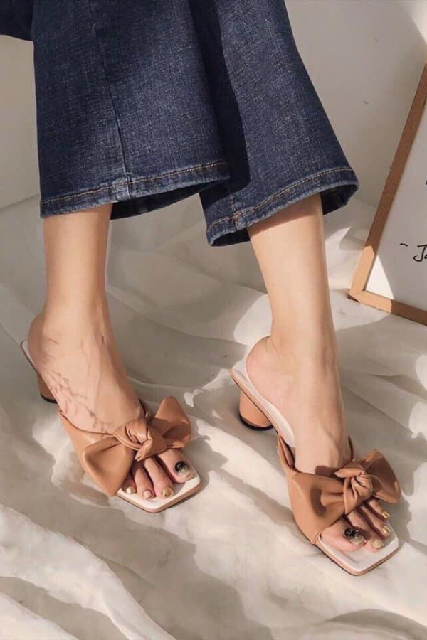 Giày Nơ Da Siêu Mềm OMNES