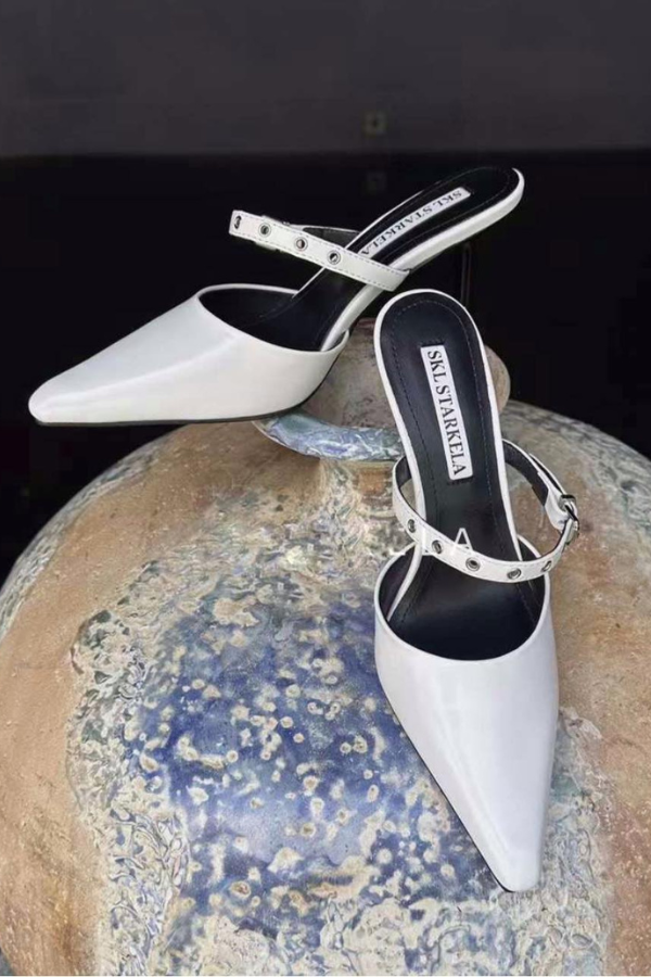 Giày Mules Bít Mũi Nhọn OMNES