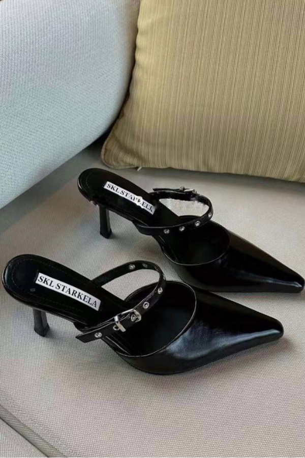 Giày Mules Bít Mũi Nhọn OMNES