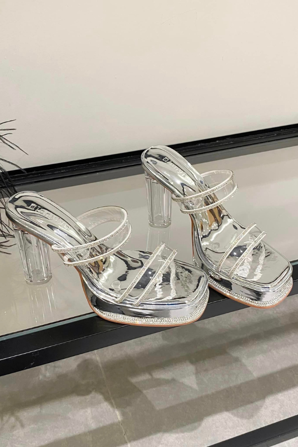 Guốc Đúp 2 Quai Trong Viền Đá Cao Cấp OMNES