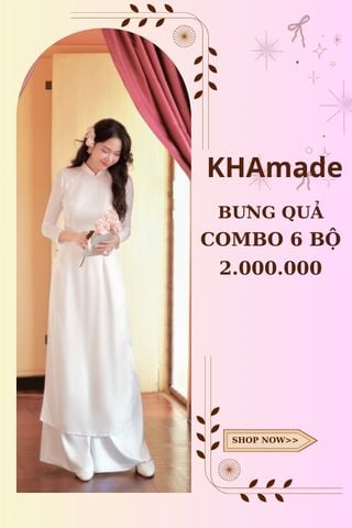 Áo Dài Cách Tân Nữ Combo Bưng Quả 6 Bộ KHAMADE