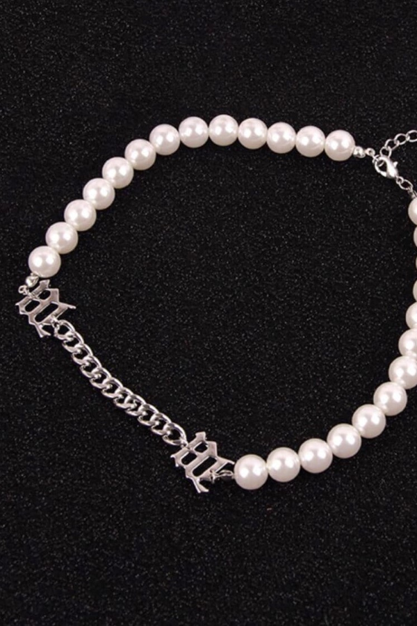 Vòng Cổ Xích Cùng Ngọc Trai OMNES