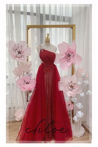 Đầm Midi Dáng Suông Vai Chéo CHLOE DESIGN