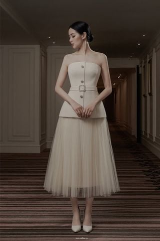 Đầm Midi Dáng Phồng RAFFINÉ