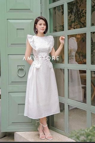 Đầm Midi Vai Kiểu AMY STORE