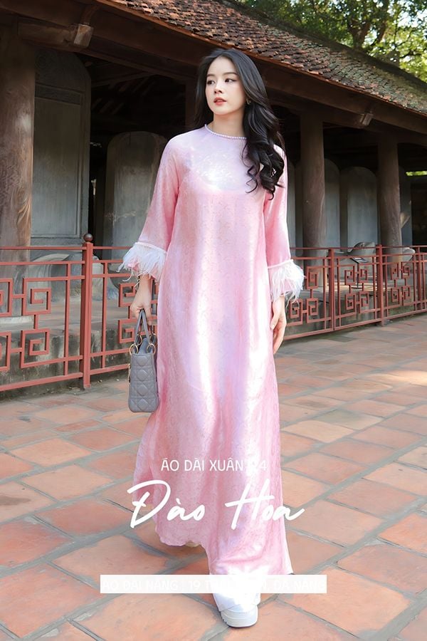 Áo Dài Cách Tân Đào Hoa ÁO DÀI NẮNG