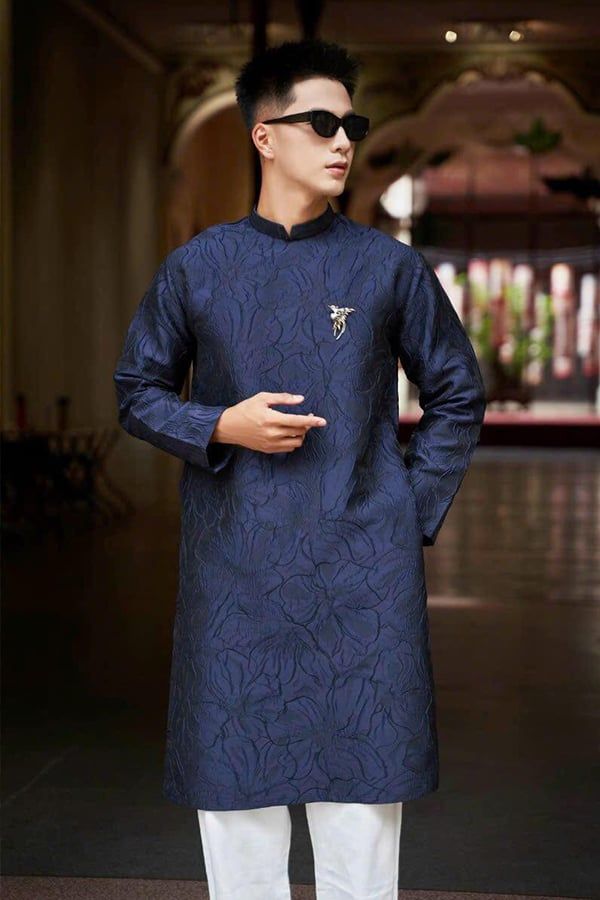 Áo Dài Nam Gấm Vân Hoa ÁO DÀI NÀNG THƠ