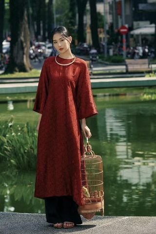 Áo Dài Cách Tân Tay Dài ÁO DÀI SUÔNG 1996