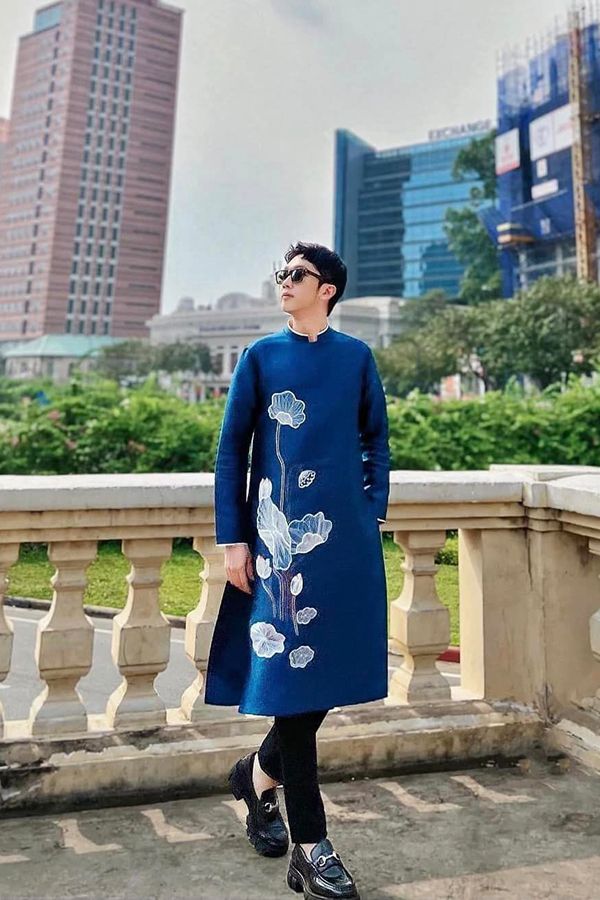 Áo Dài Thanh Bạch Liên TIEM LONG