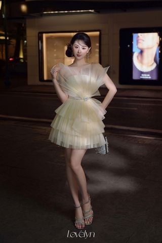 Đầm Ngắn Cúp Ngực Voan Mỏng Bliss LOVELYN