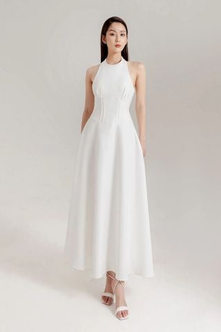 Đầm Midi Cổ Tròn Witt BYDI