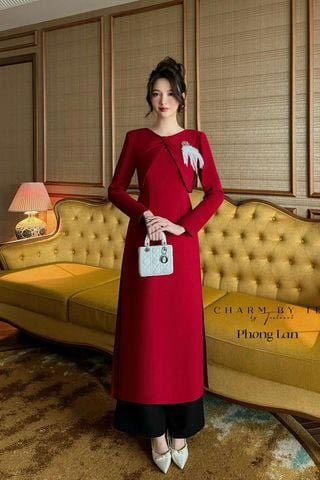 Áo Dài Cách Tân Đính Charm CHARM BY TEA