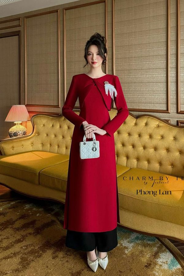 Áo Dài Cách Tân Đính Charm CHARM BY TEA