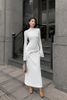 Đầm Midi Tay Dài Ôm Body CHATS