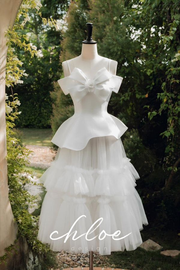 Đầm Midi Hai Dây Xếp Tầng CHLOE DESIGN
