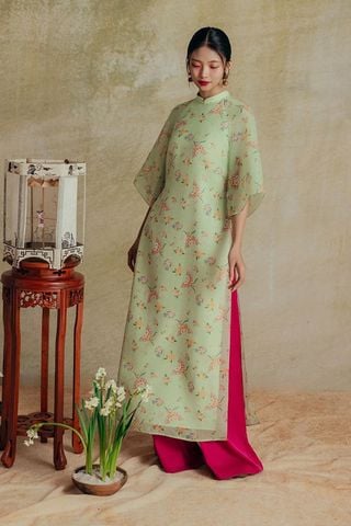Áo Dài Cách Tân Họa Tiết ĐING ĐANG