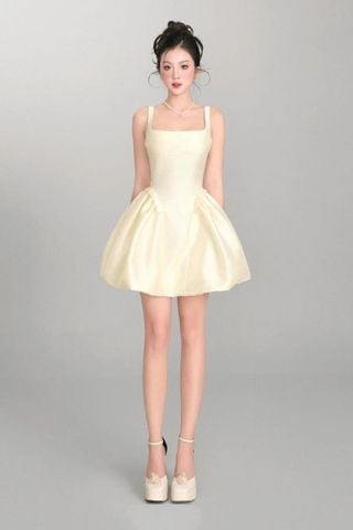 Đầm Kem Ngắn Hai Dây DISTRICT ONE