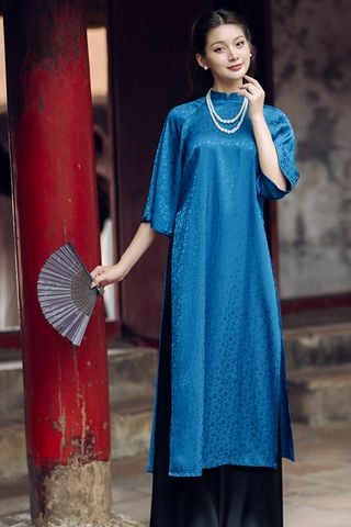 Áo Dài Cách Tân Lam Hạ ECONICE