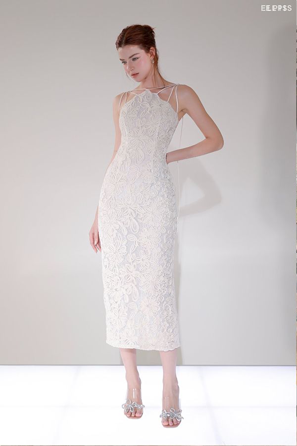 Đầm Midi Cổ Yếm Dáng Suông ELPIS CLOTHING