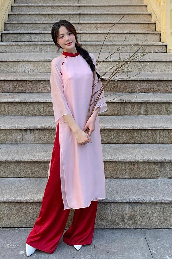 Áo Dài Cách Tân Tay Dài MINCOS