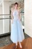 Đầm Midi Cổ Yếm Thêu Hoa Liana JOSÉPHINE