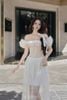 Đầm Midi Trễ Vai Voan Mỏng Joy LOVELYN