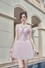 Đầm Ngắn Trễ Vai Voan Mỏng Kate LOVELYN