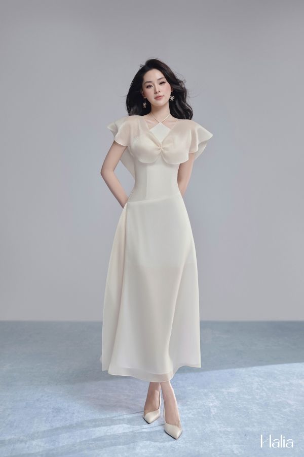 Đầm Midi Cổ Yếm Kayla LOVELYN