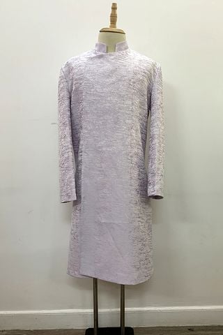 Áo Dài Cách Tân Tay Dài Cổ Trụ Xanh KHALIM