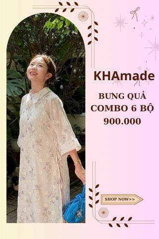 Áo Dài Cách Tân Nữ Combo Bưng Quả 6 Bộ KHAMADE