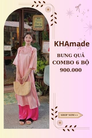 Áo Dài Cách Tân Nữ Combo Bưng Quả 6 Bộ KHAMADE