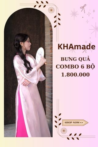 Áo Dài Cách Tân Nữ Combo Bưng Quả 6 Bộ KHAMADE
