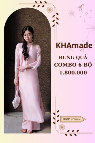 Áo Dài Cách Tân Nữ Combo Bưng Quả 6 Bộ KHAMADE