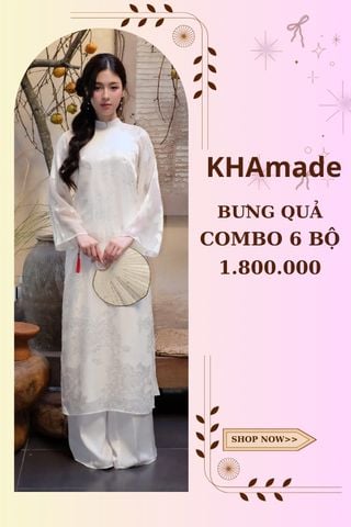 Áo Dài Cách Tân Nữ Combo Bưng Quả 6 Bộ KHAMADE
