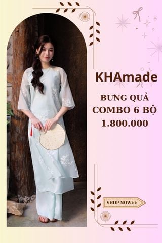 Áo Dài Cách Tân Nữ Combo Bưng Quả 6 Bộ KHAMADE