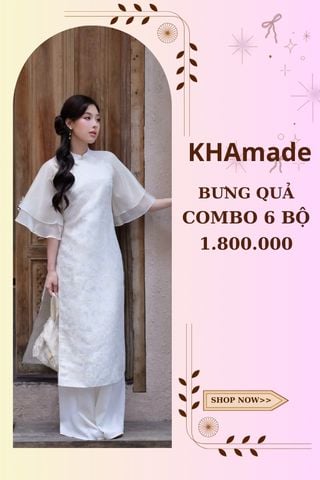 Áo Dài Cách Tân Nữ Combo Bưng Quả 6 Bộ KHAMADE