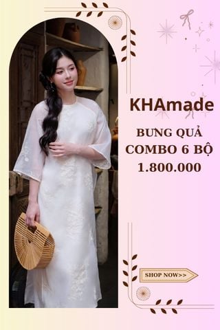 Áo Dài Cách Tân Nữ Combo Bưng Quả 6 Bộ KHAMADE