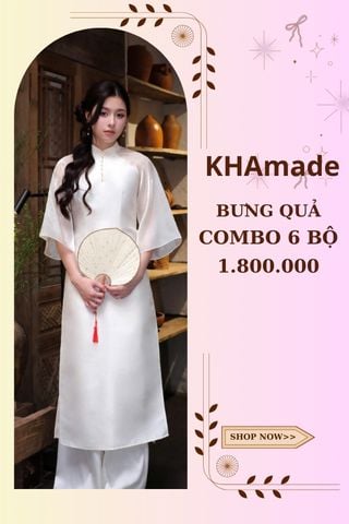 Áo Dài Cách Tân Nữ Combo Bưng Quả 6 Bộ KHAMADE