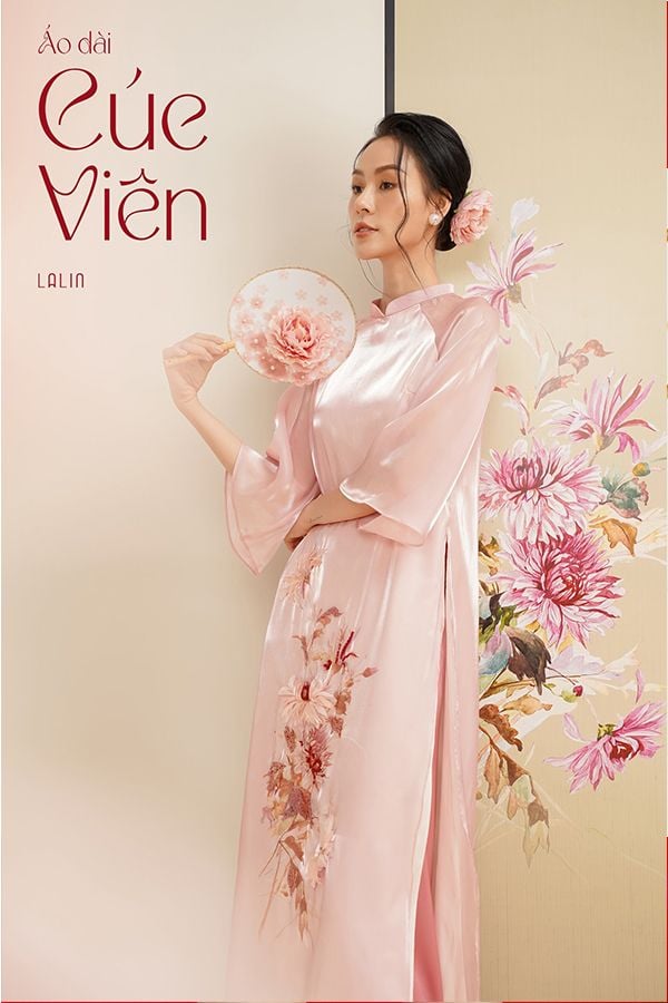 Áo Dài Cúc Viên LALIN