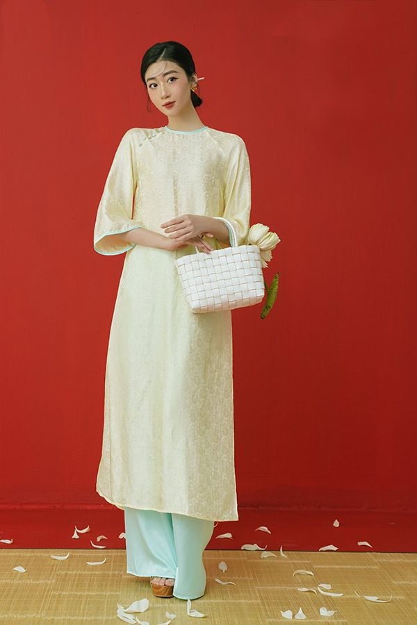 Áo Dài Tay Lửng Nhã Trâm LALIN